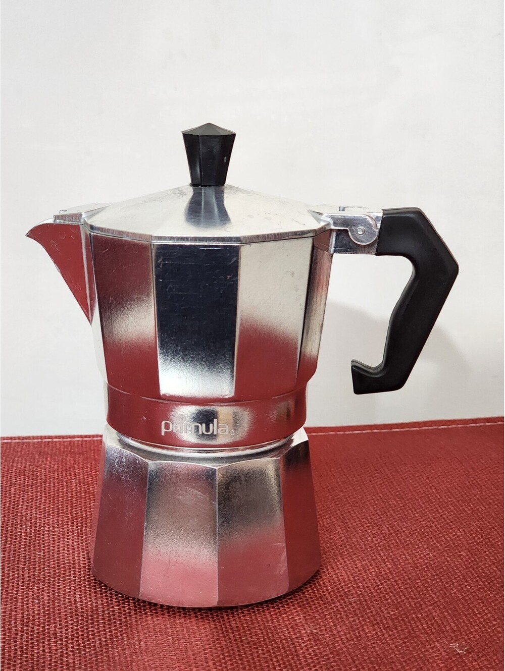 Primula Express Stovetop Espresso Maker Moka Pot Made En Venezuela 1 Cup 6"1/2×6